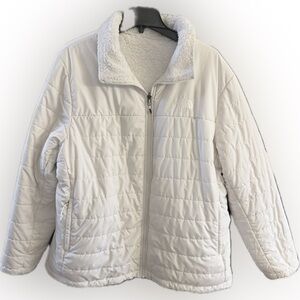 The North Face White Quilted Jacket
